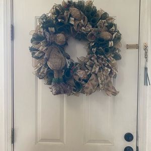 Large handmade moose wreath